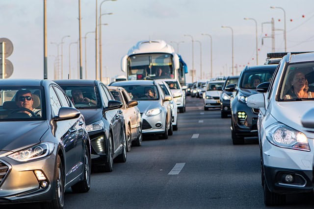 sitting in traffic for longer hours